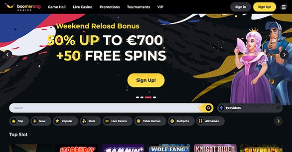 Najboljši boomerang bet casino v Slovenia